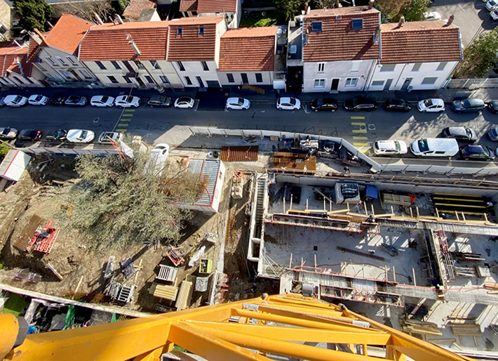 Résidence History en construction à Villeurbanne